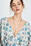 Linen Blend Bat Sleeve Dress - 4