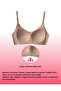 Women's Stitch-Free Bra with Removable Round Cups Laser Cut Invisible Bra Powder - 9288 - 3