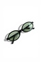 Miux Women's Black Frame Soft Colored Glass Popular Oval Sunglasses – Uv400 - 2