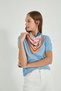 Special Orange Colored Satin Bandana Scarf - 2