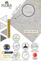 Gray Million Point Acrylic Carpet, 11 mm Pile, Modern Patterned, Long Lasting and Easy to Clean - 4