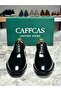 Genuine Leather Black Patent Classic Men's Shoes 7126-Monaco - 4