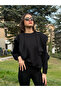 Women's Black Modal Fabric Soft Touch Sweatshirt