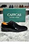 Genuine Leather Black Patent Classic Men's Shoes 7126-Monaco - 2