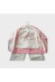 Cotton Heart Patterned Girls' Knitwear Seasonal 3-Piece Set Pants Cardigan Sweatshirt 12 Months, 2Y, 3Y, 4Y Girls - 2
