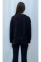 Women's Black Modal Fabric Soft Touch Sweatshirt - 4