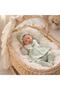 5-Piece Cotton Scalloped Waffle Fabric Newborn Baby Girl Hospital Discharge Bodysuit Set 0-3 Months Boxed - 8