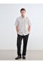 Southblue gray standard fit wool blend men's trousers