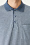 Indigo Polo Neck T-Shirt - 5