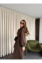 Brown Dress with Bow Detail Collar - 2001 - 2