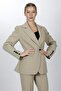 Men's Lapel Single Button Double Breasted Women's Jacket - Bamboo - 1184100 - 3