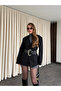 Black Belted Atlas Jacket - 9691