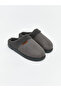 Anthracite suede look men's house slippers