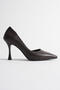 Angela Premium Women's Bitter Brown Heeled Shoes - 3