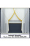Double-Breasted Sport Tulle Curtain - Gold Tassels - Off-White Tulle Curtain - Cordon Gifted with a Cord - 4