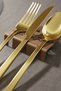 6-Piece Arabic Written Ramadan Metal Cutlery Holder - Metal Islamic Home Tableware Decoration