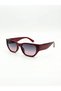 Women's Voggio Sunglasses Uv400 Burgundy Lilac |   Case and Cleaning Cloth Gift Set - 3