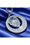 Lion Figured Zircon Stone Stainless Steel Men's Lion Necklace - 3