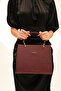 355 Women's Burgundy Shoulder and Hand Bag - 4