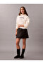 Long Sleeve Short Graphic Hooded Women's White Sweatshirt Lv047E208G-Yat - 3