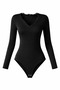 Women's Lace Detailed Long Sleeve Body - 3