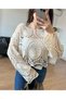 Knitwear Süzene Long-Sleeved Crop with Knitted Details - 2