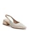 Stoned Short Heel Women's Shoes Satin Material - 2