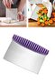Metal Spatula Dough Cutter Chopper Scraper, Vegetable Fruit Slicer Stainless Metal - 2