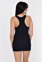 Women's Navy Blue Sports Tank Top - 4