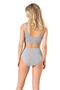 Women's Gray Combed Cotton Body Bra - 3