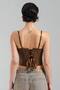 Women's Lace Detailed Tie-Back Design Blouse - 3