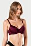 Women's Burgundy Minimizer Bra