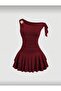 Jessica - Low Sleeve Flounce Mini Dress