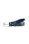 Men's 3.5 cm Laser Engraved Patent Leather Classic Faux Leather Belt_148946