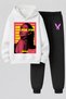 Ariana Grande Printed 3-Yarn Quality Sweatshirt and Sweatpants Children's Top-Bottom Set