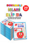 Stickered and Painted Apple Elifba 20 Pieces