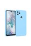 General Mobile Gm22 Compatible Silicone Case - Pastel Color Tone Flexible Cover with Camera Protection - Blue