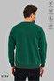 Unisex Bubu Dudu Printed Crew Neck Hoodless Oversized 100% Cotton Combed Cotton Sweatshirt - 7