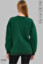 Unisex Bubu Dudu Printed Crew Neck Hoodless Oversized 100% Cotton Combed Cotton Sweatshirt - 6