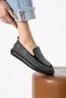 Women's Stone Loafer Shoes - Comfortable Sole with Crystal Stone Detail Casual Shoes Lars - 5