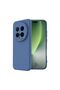Honor Magic 8 Pro Compatible Silicone Case - Pastel Color Tone Flexible Cover with Camera Protection - Navy Blue