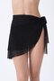 Women's Black Waist Tie Pareo