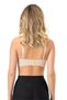 Women's Skin Color Front Lace Detail Hollow Bra - 4