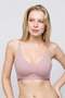 Women's Powder Laser Cut Gathering Bra