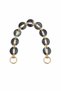 Oval Acrylic Bag Handle / Bag Front Ornament with Gold Color Accessories – 45 cm - Compatible with Knitted and Leather Bags