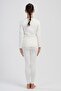 Girl's Ecru Long Thermal Bottoms - 3