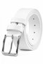 White Genuine Leather Sports Men's Belt – Casual Stylish Design 2602672 - 5