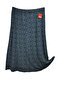 Plus Size Pigment Combed Cotton Elastic Mother's Skirt - 3