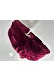 Velvet Knotted Crown Claret Red |   Stylish and Soft Fabric Hair Crown - 4