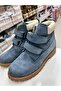 Genuine Leather Blue Orthopedic Velcro Boys' Boots - 6